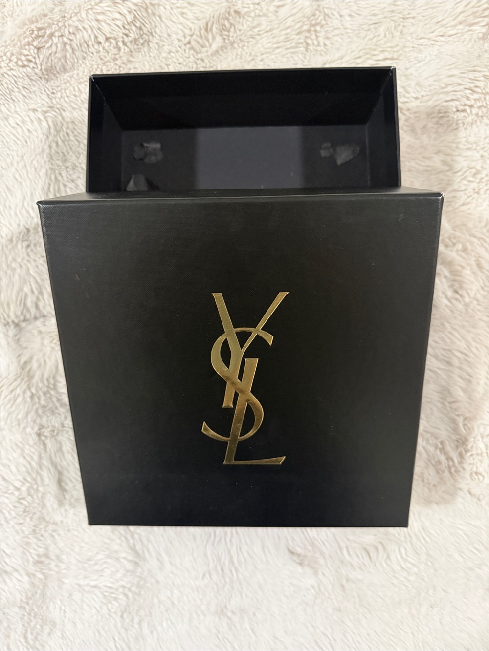 Yves Saint Laurent Black Box with Gold YSL Logo